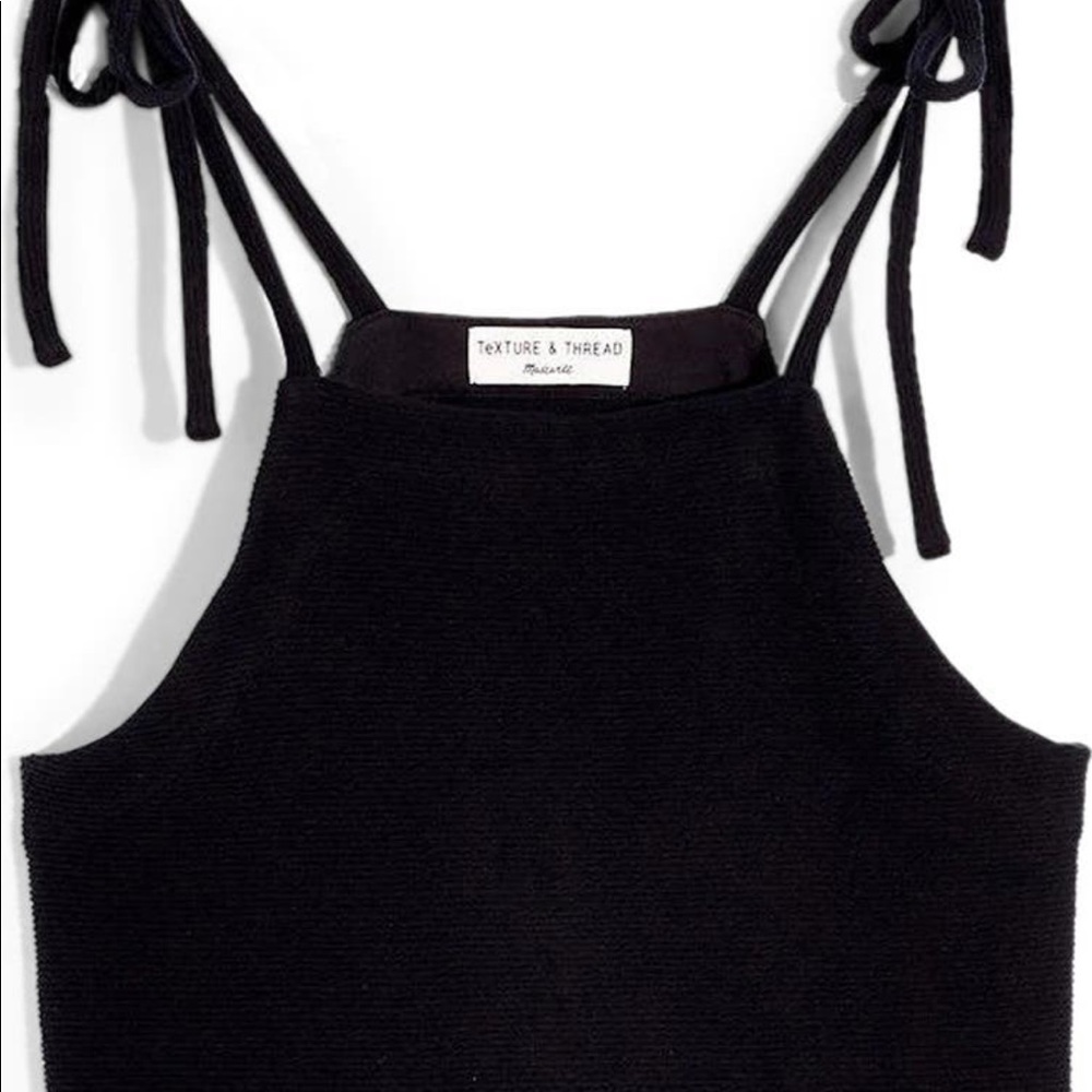 Madewell Texture & Thread tie shoulder tank top